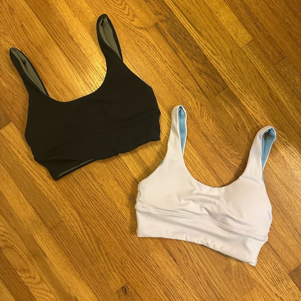 Two Reversible Sports Bras Size Small